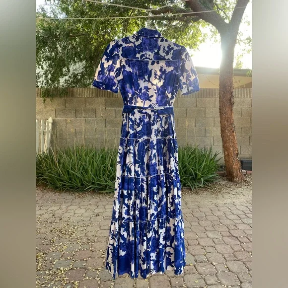 NWT Diane Von Furstenburg DVF ‘Queena’ Tiered Dress M/6– Easter Wedding Guest - Picture 10 of 12